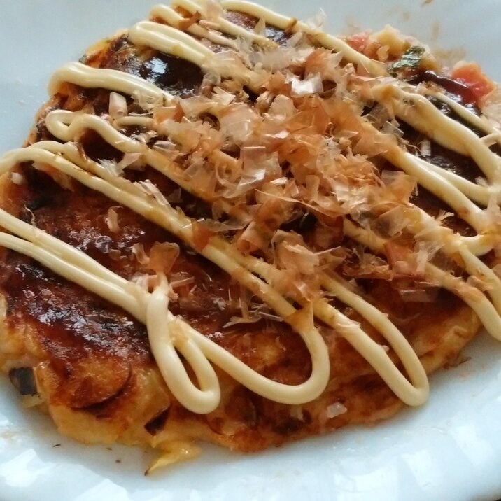 七草粥でお好み焼き!